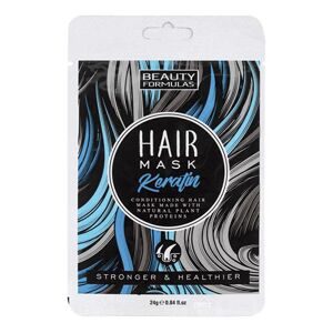 BEAUTY FORMULAS maska na vlasy, keratin, 24g