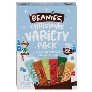 Beanies ochucená instantní káva Vánoční výběr 12ks
