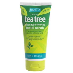 Beauty Formulas Tea Tree pleťový peeling na černé tečky 150ml