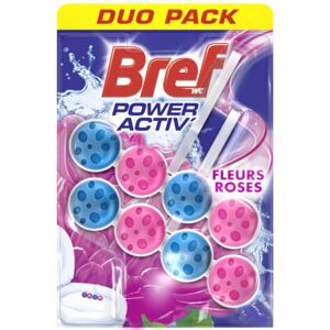 Bref Power Activ Pink flowers WC závěs 2x50g