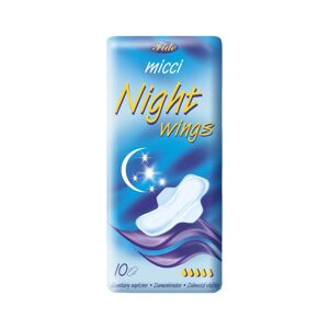 Dámské vložky Micci Night s křidélky, 10Ks