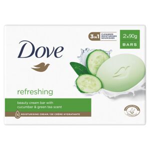 Dove tuhé mýdlo Go Fresh s okurkou 2x90g