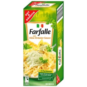 G&G Farfalle se sýrovo-bylinkovou omáčkou 265 g
