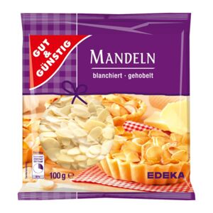 GG Mandle plátky, blanšírované vhodné na pečení 100g