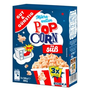 GG Popcorn do mikrovlnky, sladký 3x100g