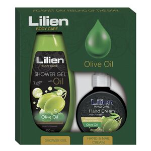 Lilien Olive Oil sprchový gel 400 ml + krém na ruce 300 ml dárková sada