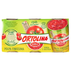 Ortolina Polpa drcená italská rajčata 3x400g