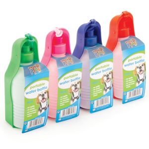 Pets Play cestovní lahev na vodu pro psy, mix barev 300ml
