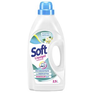 SOFT univerzální prací gel na bílé a barevné Muschio Delicato 2,25l 45PD