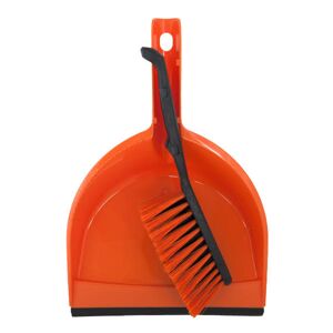 Smetáček + lopatka ECO s gumou oranžová