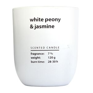 Svíčka vonná dekorativní White Peony & Jasmine 120g